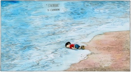 Fonte: http://www.theguardian.com/commentisfree/picture/2015/sep/06/refugee-crisis-journeys-end-for-aylan